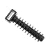 BeMatik - Taco a presión Negro 8mm para Bridas 100 Unidades
