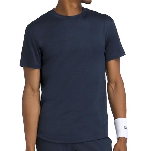 WILSON Everyday Performance Mens Tennis T-Shirt - Classic Navy/S