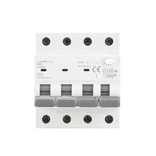 Disjoncteur 30 mA GYR9NM 4P protection contre fuite de courant