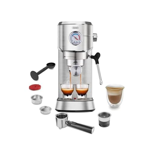 Gevi Espresso Machine 20 Bar, Professional Espresso Maker with Milk Frother, Compact Espresso Coffee Machines for Cappuccino, Latte, Commercial Espresso Machines & Coffee Makers, Gift for Coffee Lover