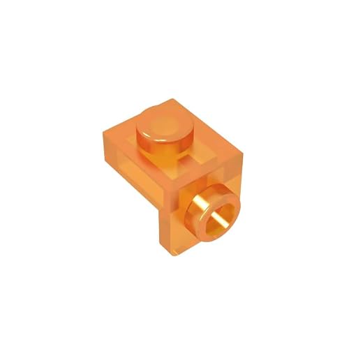 Gobricks GDS-1377 36841 Bracket 1x1-1X1, Trans Orange, 50 pcs Brick Parts