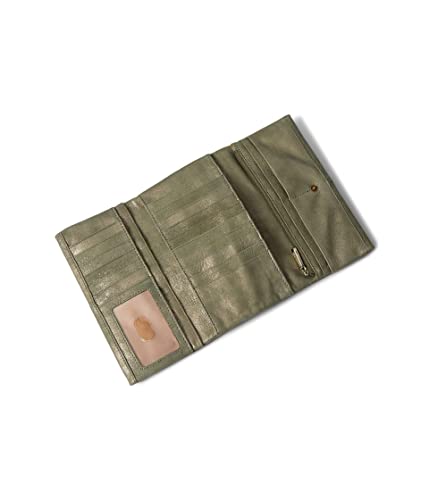 Hobo Keen Trifold Wallet For Women - Polyester Lining With Button Snap Closure, Handy And Stylish Compact Wallet Golden Fir One Size One Size #TOP2