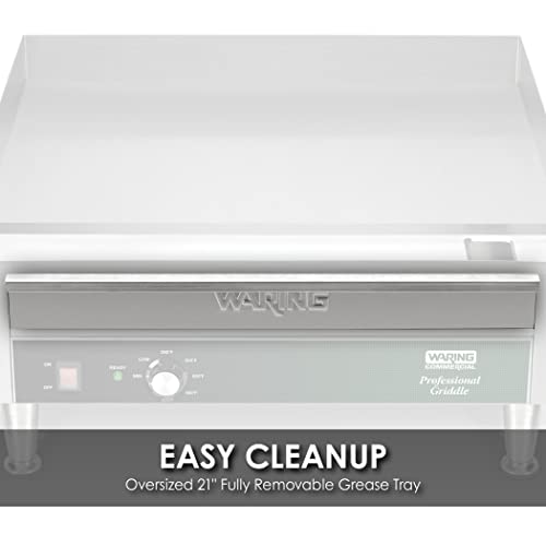 Waring Commercial Wgr240X Electric Countertop Commercial Griddle, 25.5X28.75X14.125, Stainless Steel #TOP3