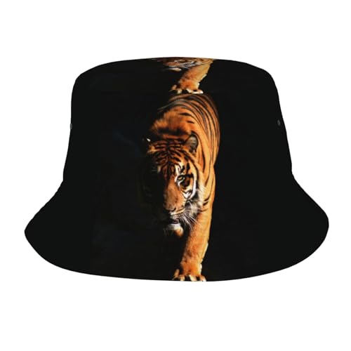 Tiger 07 Tiger-Bucket-Hut für Herren, Fischerhut, Coole Sonnenhüte, Tier-Caps für Damen und Herren, Outdoor