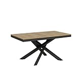  Table Volantis Evolution plateau chêne Natura 90x160 allongé 420 châssis Anthracite