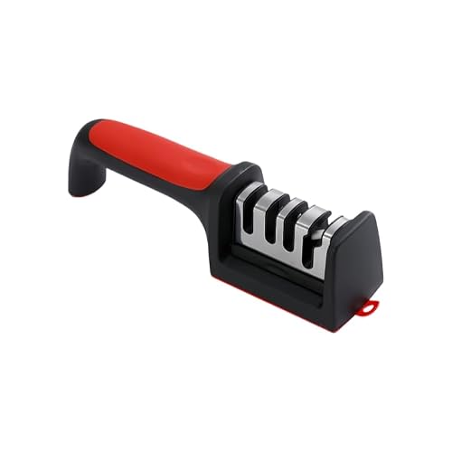 Miniatura 3 de Afilador De Cuchillos De 4 Etapas, Accesorios De Cocina Para Cuchillos Y Tijeras De Cerámica Acero, Ayuda En La Reparación, Restauración Y Pulido De Cuchillas