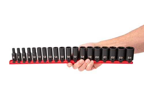 Image of TEKTON 3 /8 Inch Drive Impact Socket Set, 19-Piece | SID91117