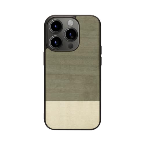 Man&Wood iPhone 15 Pro �o�b�N�J�o�[ MagSafe�Ή� �V�R�؃P�[�X [ �ؐ� �E�b�h ���R TPU�ƃ|���J�[�{�l�[�g�̃n�C�u���b�h �h�o ���E���₷�� �X�g���b�v�z�[���t�� ���C�����X�[�d ] �A�b�v�� �A�C�t�H�� �w�ʃJ�o�[ E