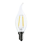 Mengjay 1 X 2W Blanco cálido incandescentes Tire de cola vitrocerámica, casquillo de la lámpara: E14, Lumen: 180LM, 220V, luz de eficiencia: 90-100lm / W