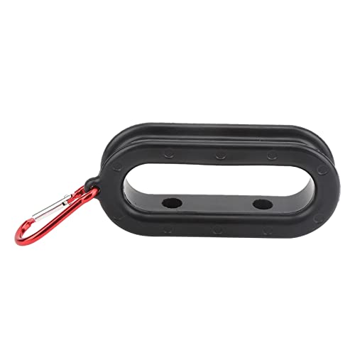 Fishing Cable Puller, Rubber Aluminum Alloy Black Red Button Bottom Hanging Fishing Cable Puller Tool Accessory