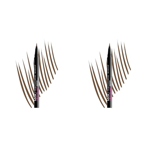 NYX Professional Makeup Lift And Snatch Brow Tint Pen, Smudge-proof, Transfer-proof, Brunette (Pack of 2)