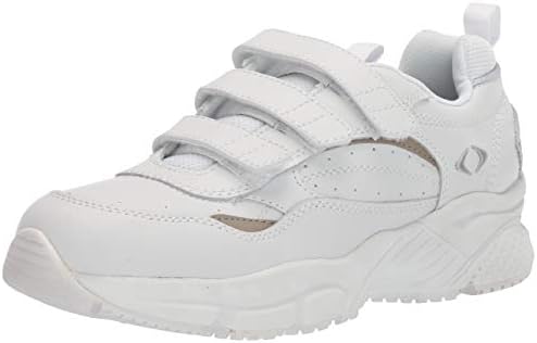 Apex Men's Walker 3-Strap White Sneaker, 9