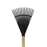 8-inch Wooden-Handled Polyester Shrub and Leaf rake