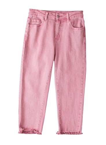 Image of Sidefeel Women's High Waisted Straight Leg Jeans Capri Denim Pants