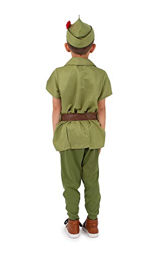Little Adventures Child Peter Pan Costume - Machine Washable Pretend Play Outfit