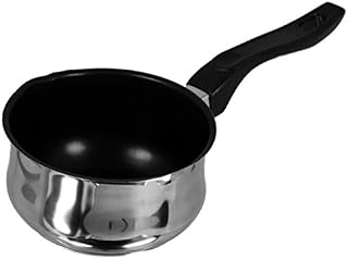 Buckingham 1 Litre Stainless Steel Induction Milk Pan with Xylan Non-Stick Coating and Double Lip Bakelite Handle