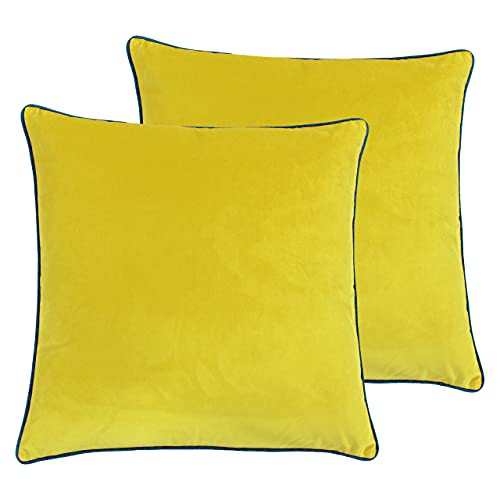 Paoletti Meridian Twin Pack Polyester Filled Cushions, Cylon/Teal, 55 x 55 cm