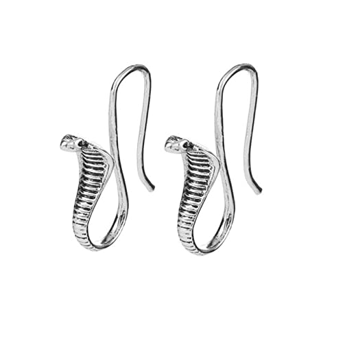 Boucles d'oreilles cobra égyptien en argent YXWYXWA pour femme style punk rock