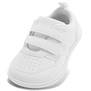 STQ Toddler Wide Toe Box Barefoot Shoes Boys Girls Kids Sneakers Non Slip Lightweight Zero Drop Comfortable Tennis Walking Running School Athletic Casual Indoor Outdoor