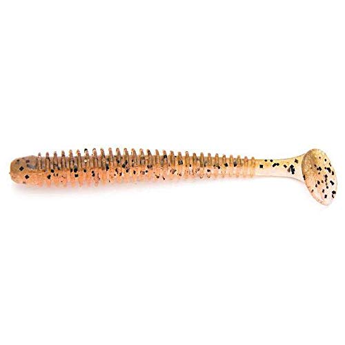 Keitech Swing Impact 4.5" #438 Green Pumpkin Fire