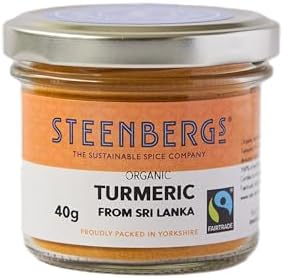 Steenbergs Organic Fairtrade Turmeric Powder Standard Jar - 40g