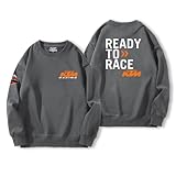 KTM Tech3 チームオートバイ愛好家ラウンドネックスウェットシャツ男性と女性のサイクリングジャージ長袖トップジャケット作業服