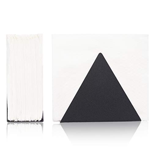 Rustic Napkin Holder - Black Triangle Metal Napkin Holder For Table - Kitchen Napkin Dispenser - Kitchen Accessories - Restaurant Decor - Bar Accessories And Decor
