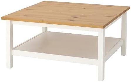 HEMNES ヘムネス コーヒーテーブル - ホワイトステイン/ライトブラウン