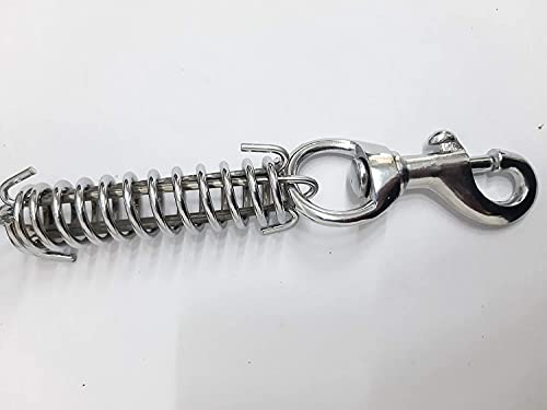 Image of Foodie Puppies Dog Rope Leash with Spring, Metal Hook for Large Dogs 18mm, 150cm (Color May Vary)