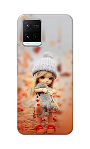 Image of PRINTFIDAA Doll Cute Girl Amazing Beauty Little Kid Child Playing Hard Back Cover for Vivo Y21 (2021) / Y33S Back Cover -(P6) KAT1001