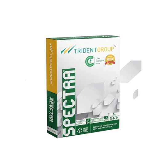 Image of ZS COLLECTION A4-Size Printer Paper 80.5L x 57.1W Centimeters | 500 sheets A4-size Paper bundle | 75 GSM White Paper For Laserjet & Inkjet Printer | Fast Drying | Eco Friendly -1 Ream