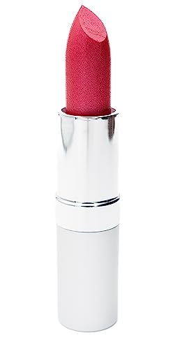Image of Pure Ziva Red Fantasy Pearlescent Shimmering Deep Raspberry Pink Lipstick Color Moisturizing Paraben Free, No Animal Testing & Cruelty Free Lip Makeup Color