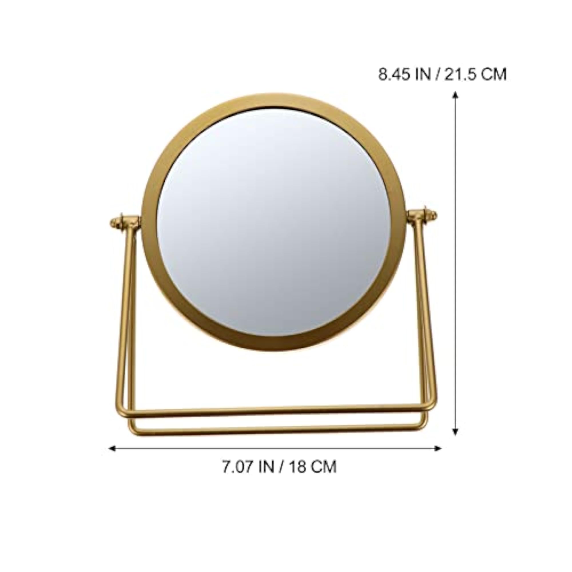 Modern Double Sided Cosmetic Mirror with Stand
