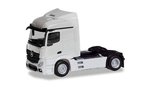 Maquette Herpa Mercedes-Benz Actros Streamspace 2.3 blanche 1:87 aux finitions premium