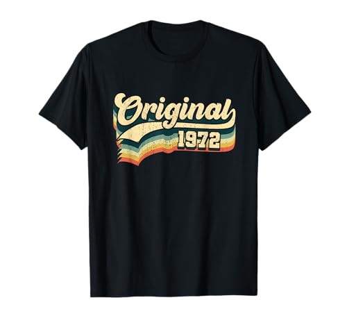 53rd Birthday Gift Original Men Women Vintage Born In 1972 T-Shirt