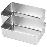 Hoement 2個不锈钢提拉 苏烤盘 ケーキ 深 ケーキ 用 耐久性のある