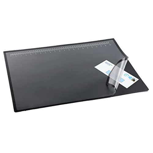 Artistic 41200 Office Products 20" X 31" Logo Pad Lift-Top Desktop Organizer Desk Mat, Black/Clear #TOP3