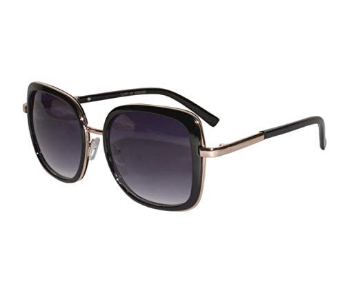 Peter Jones Black Square Oversized Sunglasses for Girls/Women (RD008B)-Pack of 1 - Image 3