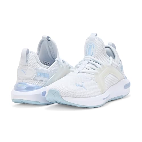 PUMA Puma Women's Softride Enzo 5 Cross Training Shoes, Silver Mist-Haute Tropic-Gold Moon AH25, 8.5
