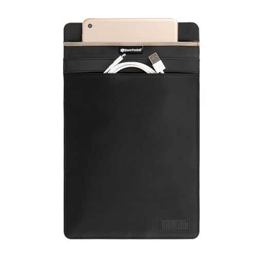 SLNT Bolsa Funda para Tablet Faraday con Silent Pocket - Cuero o nylon impermeable - Dispositivo de...