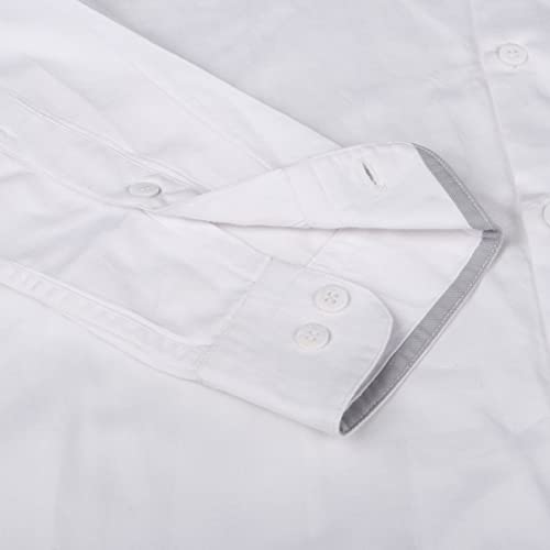 Image of SHIRT THEORY Solid White Cotton Full Sleeves Casual Shirt for Men II Stylish Shirt for Men II Exclusive Men Casual Shirt II Luxury Shirts || Shirt for Men ||