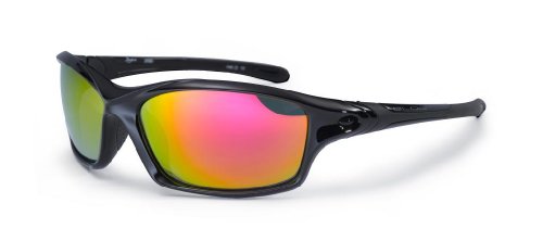 Bloc Daytona Sunglasses - Shiny Black / Red