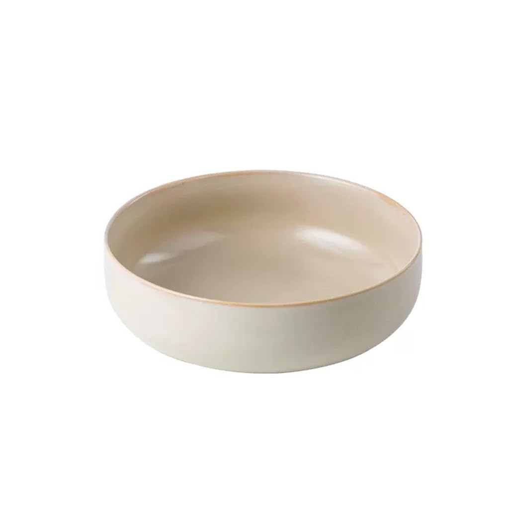 XYIANG Salad Bowl Vegetable And Fruit Salad Bowl Japanese Ceramic Tableware Household Large Eating Noodle Bowl Soup Bowl Dessert Snack Bowls (A Small)