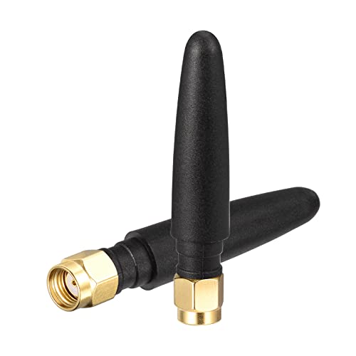 Eightwood Small Wifi Antenna 2.4Ghz 5Ghz Dual Band Rp-Sma Antennae (2-Pack) For Pc Computer Network Wifi Bluetooth Card Wireless Router Security Camera #TOP4
