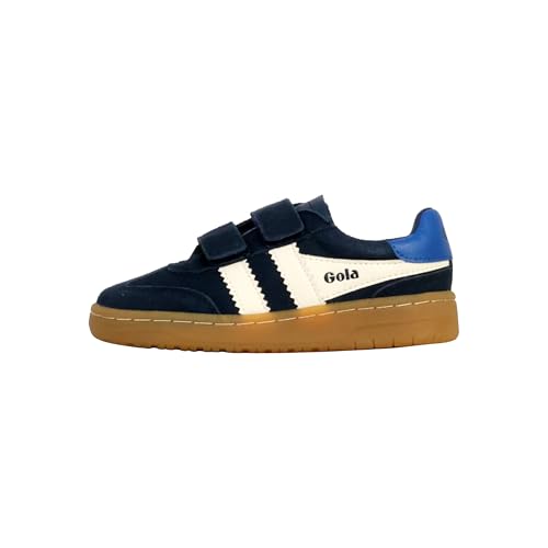 Gola Unisex-Kinderriemen, Marineblau/gebrochenes Weiß/Saphir/Gummi, 13 Little Kid