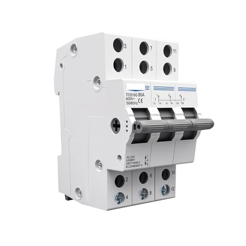 Interrupteur de commutation double alimentation transfert manuel 400V 80A