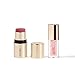 Jouer Blush & Bisous Cheek & Lip Set - Cream Blush - Moisturizing Dry Lip Serum - Clear Lip Oil