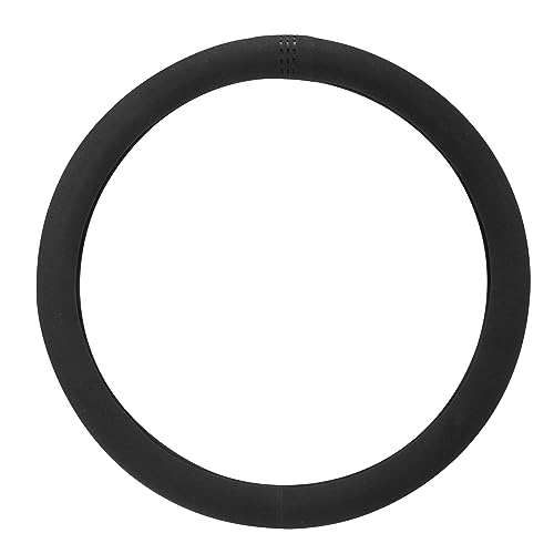 X AUTOHAUX Car Steering Wheel Cover Suede Black Style 38cm D