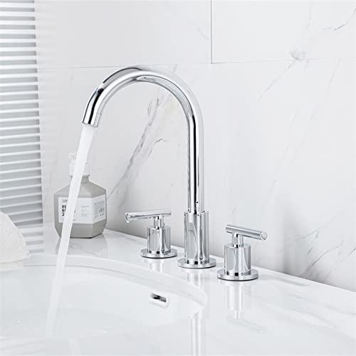 Mélangeur de lavabo avec bec pivotant 360 et double commande eau - 6