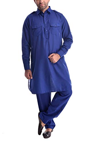 Traje Pathani de lino premium Royal Varomhey confección artesanal